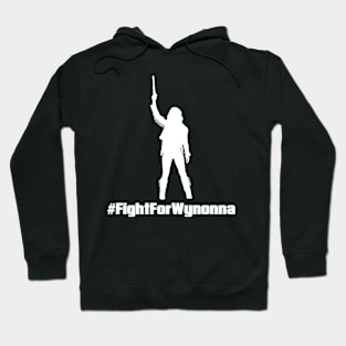 Fight For Wynonna Earp Silhouette - White Hoodie